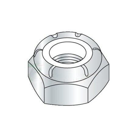 Newport Fasteners Nylon Insert Lock Nut, 1-3/8"-6, Steel, Zinc Plated, 120 PK NB305480B-120